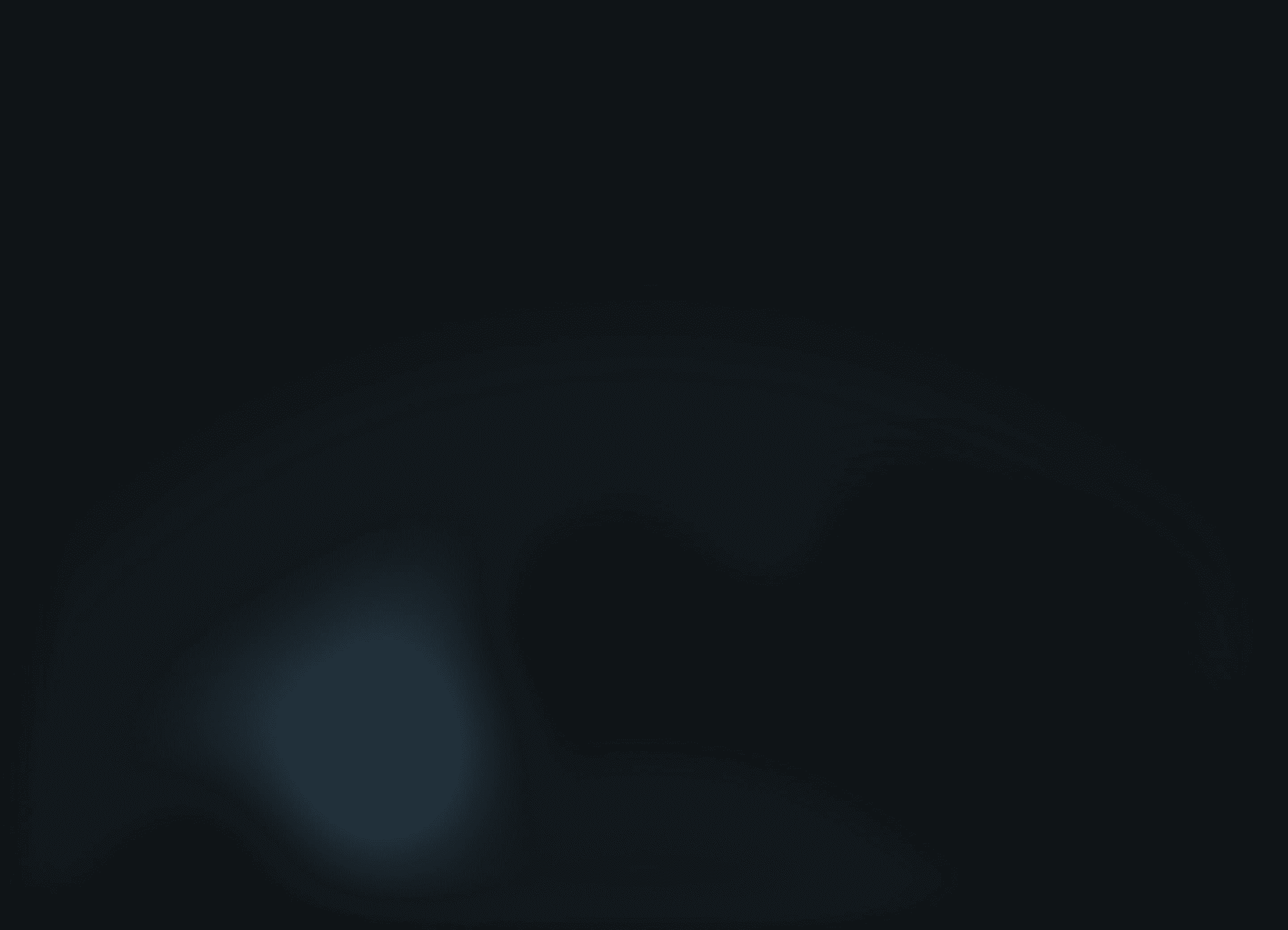 A 3D glassmorphic gear icon.